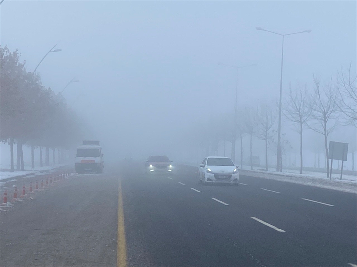 DİYARBAKIR (AA) – Diyarbakır'da etkili olan sis görüş mesafesini düşürdü.