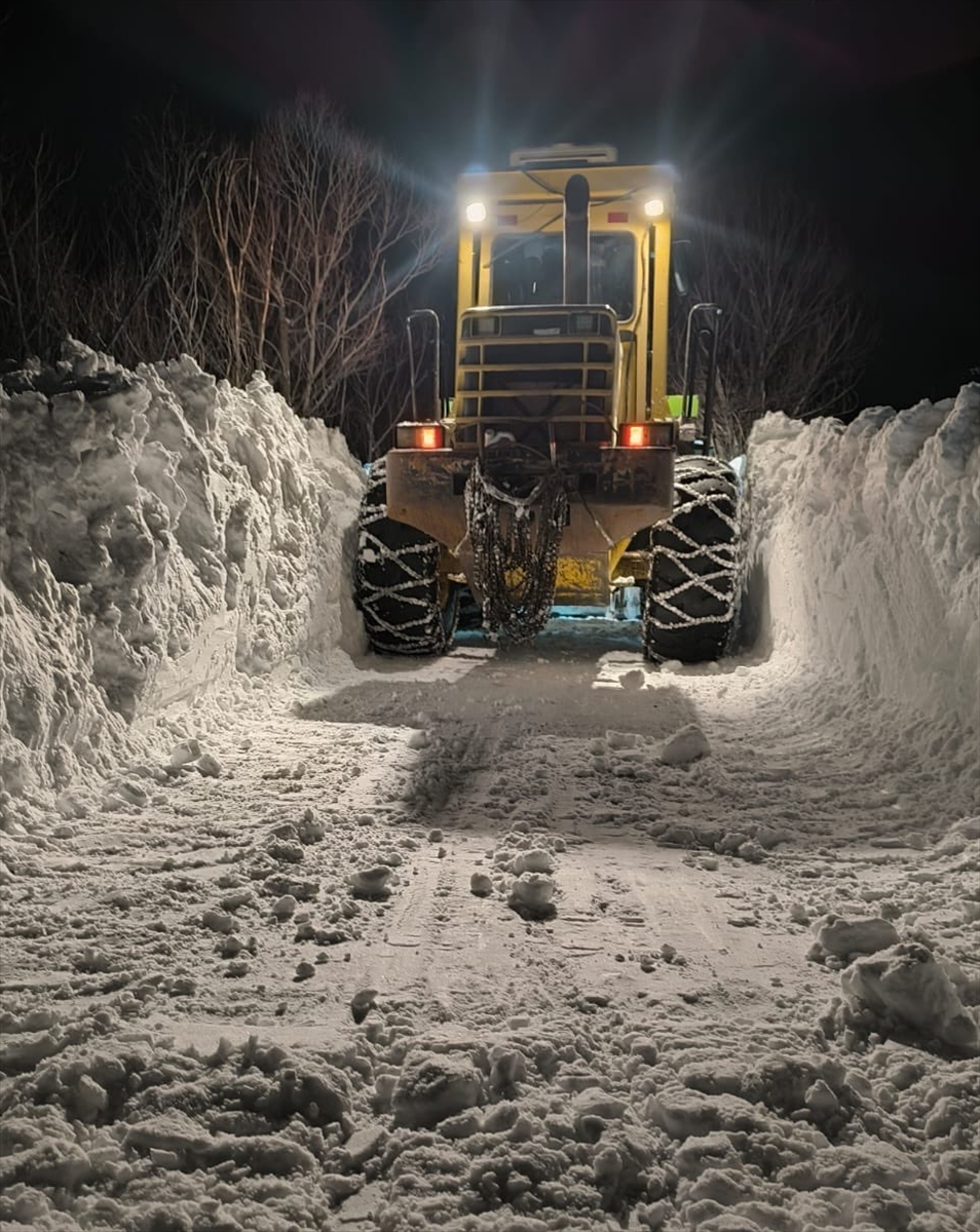 ELAZIĞ (AA) – Elazığ'da kardan kapanan 113 köy yolundan 72'sine