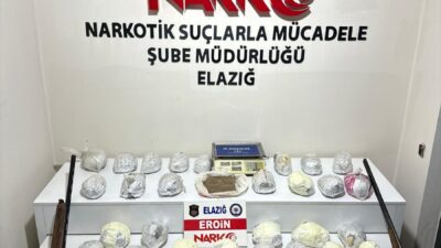 ELAZIĞ (AA) – Elazığ'da düzenlenen uyuşturucu operasyonunda gözaltına alınan 4