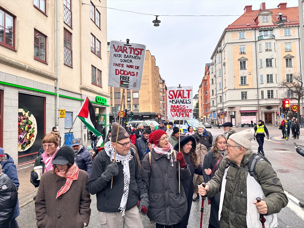 STOCKHOLM (AA) – İsveç'in başkenti Stockholm'de, İsrail'in ateşkesi ihlal ederek