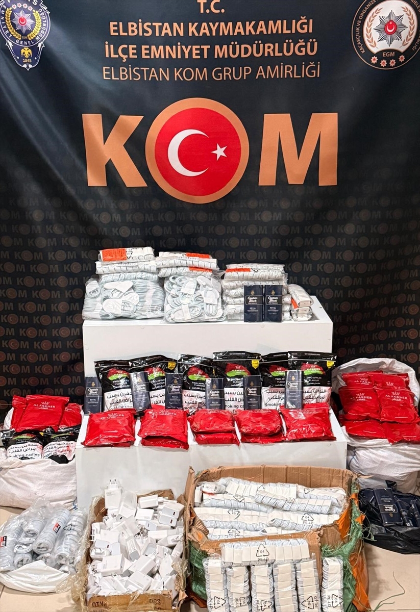 KAHRAMANMARAŞ (AA) – Kahramanmaraş’ın Göksun ilçesinde düzenlenen kaçakçılık operasyonunda 2