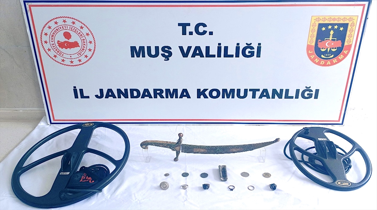 MUŞ (AA) – Muş'ta jandarma ekiplerince düzenlenen operasyonda, Osmanlı dönemine