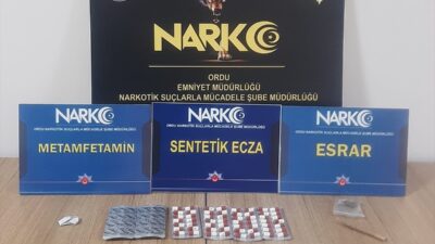 ORDU (AA) – Ordu'nun Altınordu ilçesinde, uyuşturucu ticareti yaptıkları gerekçesiyle