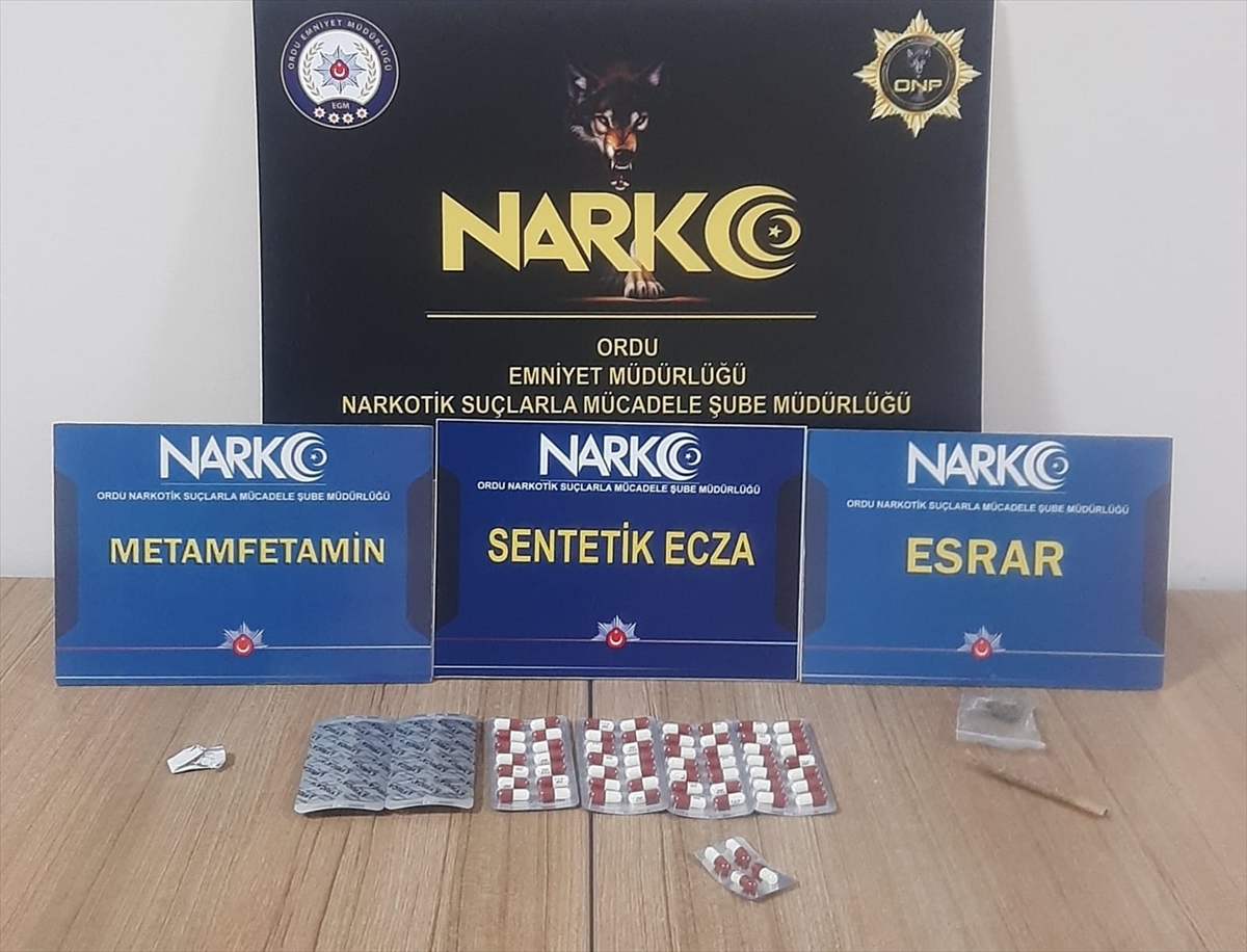 ORDU (AA) – Ordu'nun Altınordu ilçesinde, uyuşturucu ticareti yaptıkları gerekçesiyle