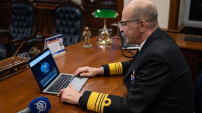 ANKARA (AA) – Sahil Güvenlik Komutanı Koramiral Ahmet Kendir, AA'nın