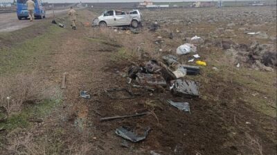 ŞIRNAK (AA) – Şırnak'ın Cizre ilçesinde meydana gelen trafik kazasında