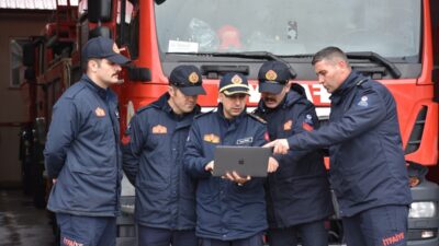 TRABZON (AA) – Trabzon Büyükşehir Belediyesi İtfaiye Dairesi Başkanlığı ekipleri,