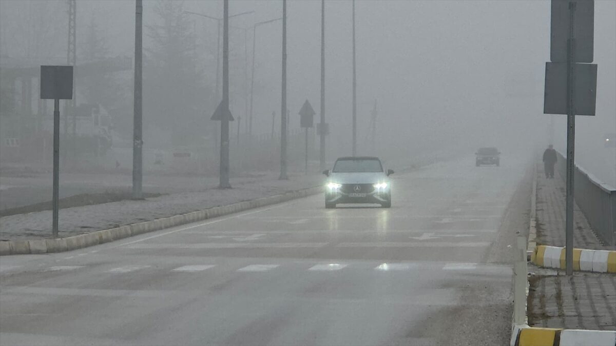 AMASYA (AA) – Amasya'nın Gümüşhacıköy ilçesinde yoğun sis etkili oldu.