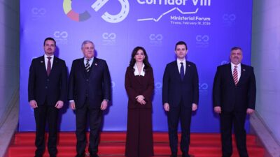 TİRAN (AA) – Arnavutluk'un başkenti Tiran'da, Koridor 8 Bakanlar Toplantısı