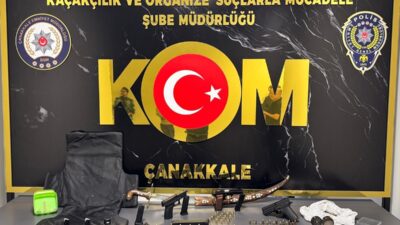 ÇANAKKALE (AA) – Çanakkale'de düzenlenen suç örgütü operasyonunda 21 şüpheli