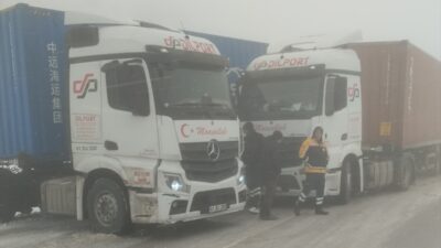 ÇANKIRI (AA) – Çankırı'nın yüksek kesimlerinde etkili olan kar yağışı