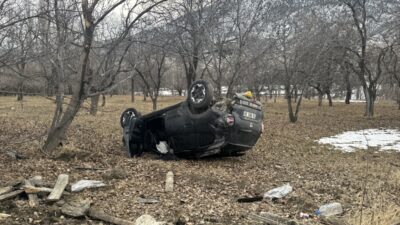 ERZURUM (AA) – Erzurum'da SUV tipi aracın devrilmesi sonucu 2