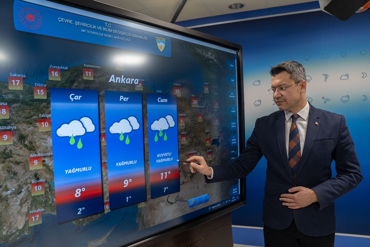 - Yurdun kuzey, iç ve batı kesimlerinde yağmur ve sağanak,