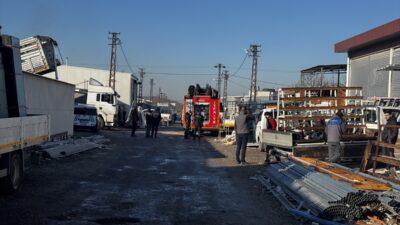 KIRKLARELİ (AA) – Kırklareli'nde bir iş yerinde çıkan yangında yaralanan