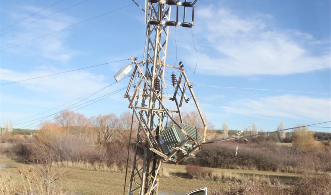 KONYA (AA) – Konya'nın Beyşehir ilçesinde, yüksek gerilim hattı direğine