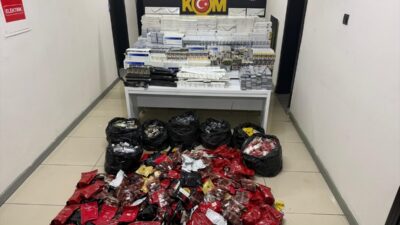 MERSİN (AA) – Mersin'de kaçak 2 milyon 10 bin makaron