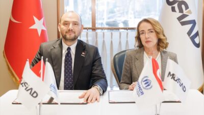 - UNHCR ile tesis edilen stratejik işbirliği istihdam, eğitim ve