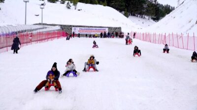 ERZURUM (AA) – Erzurum'da Palandöken Belediyesi tarafında faaliyete geçirilen kızak
