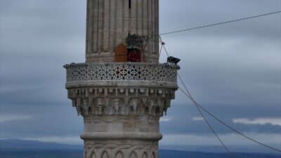 EDİRNE (AA) – Türk-İslam mimarisinin zirve eserlerinden Selimiye Camisi'nin minareleri