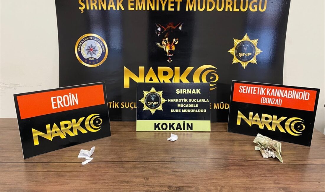 ŞIRNAK (AA) – Şırnak’ın Cizre ilçesinde düzenlenen uyuşturucu operasyonunda 5