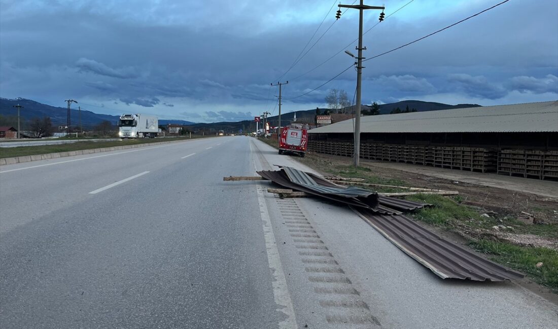 TOKAT (AA) – Tokat'ın Erbaa ilçesinde etkili olan rüzgar nedeniyle