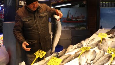 TRABZON (AA) – Trabzon'da balıkçı tezgahlarını süsleyen istavrit, kilogramı 100