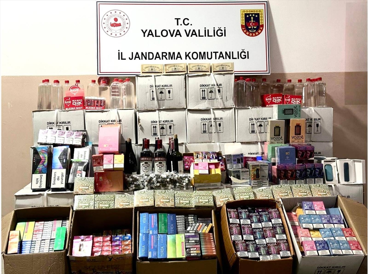 YALOVA (AA) – Yalova'da kaçak içki ve tütün satanlara yönelik