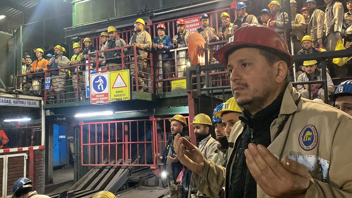 ZONGULDAK (AA) – Zonguldak'ta maden işçileri, Kahramanmaraş merkezli 6 Şubat